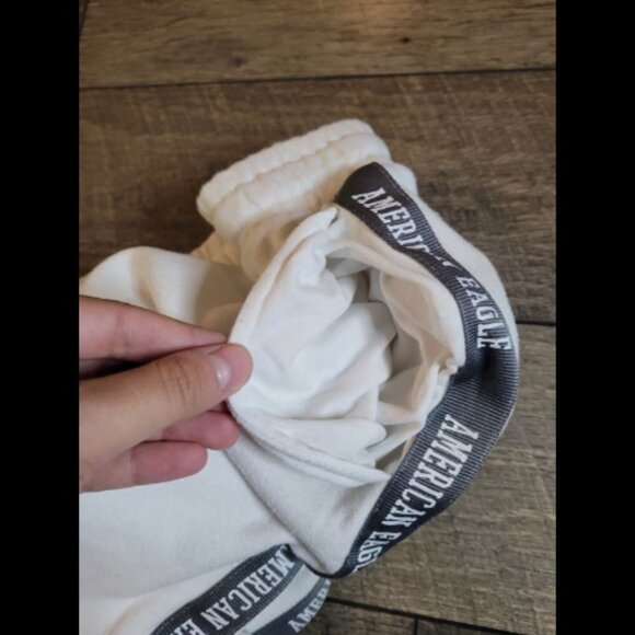 2 for $20 American Eagle Joggers White Striped Logo Size Small - Picture 5 of 7